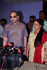 Krishna and Vijaya Nirmala at Garam Movie Special Show